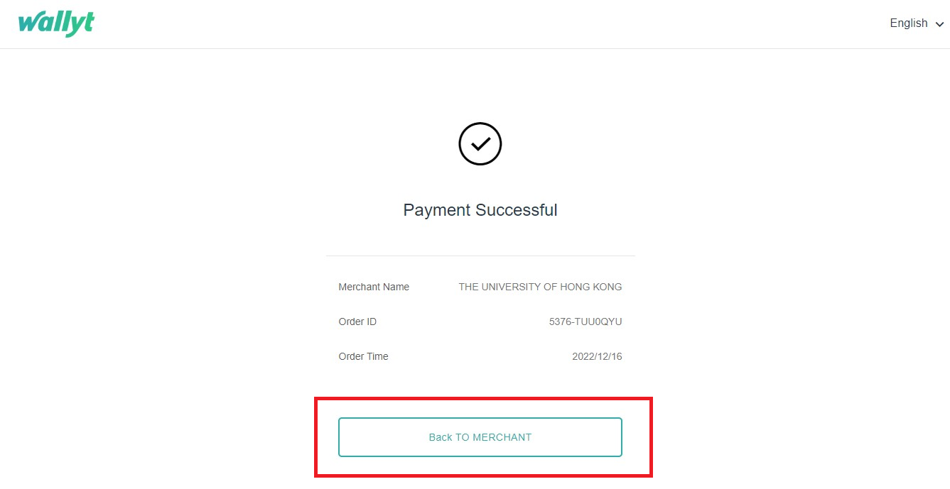 online payment step 9
