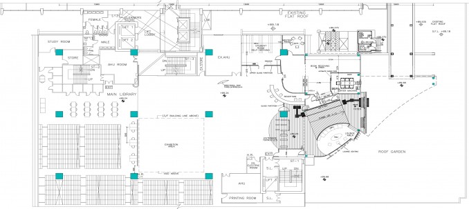 Plan for Main Library 2/F