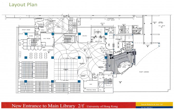 New entrance floor plan of Main Library
